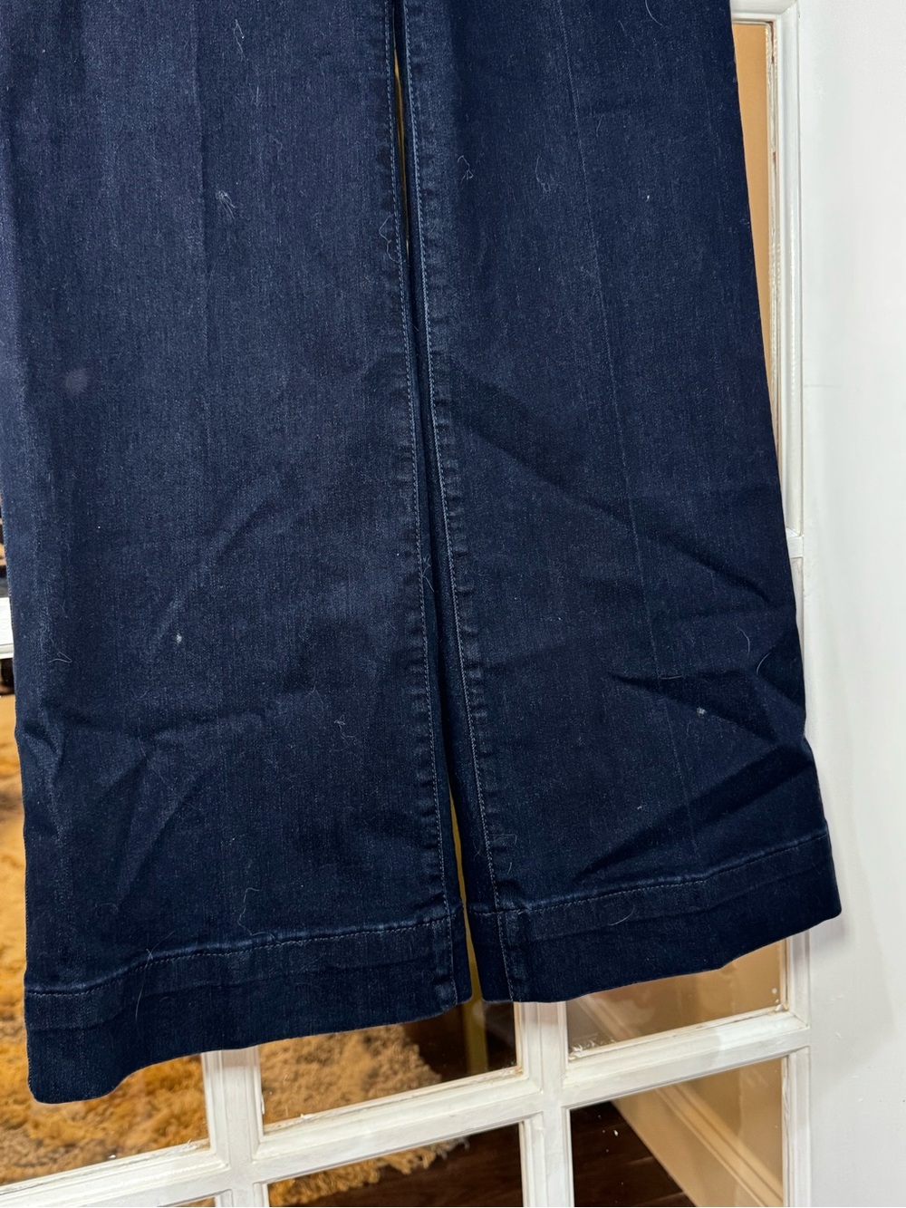 👖✨ NYDJ Dark Denim Wide-Leg TERESA Trouser Pants Jeans Denim NWT ✨👖 - Picture 6 of 12